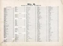 Index - Scripture World No. 002, Wells County 1881